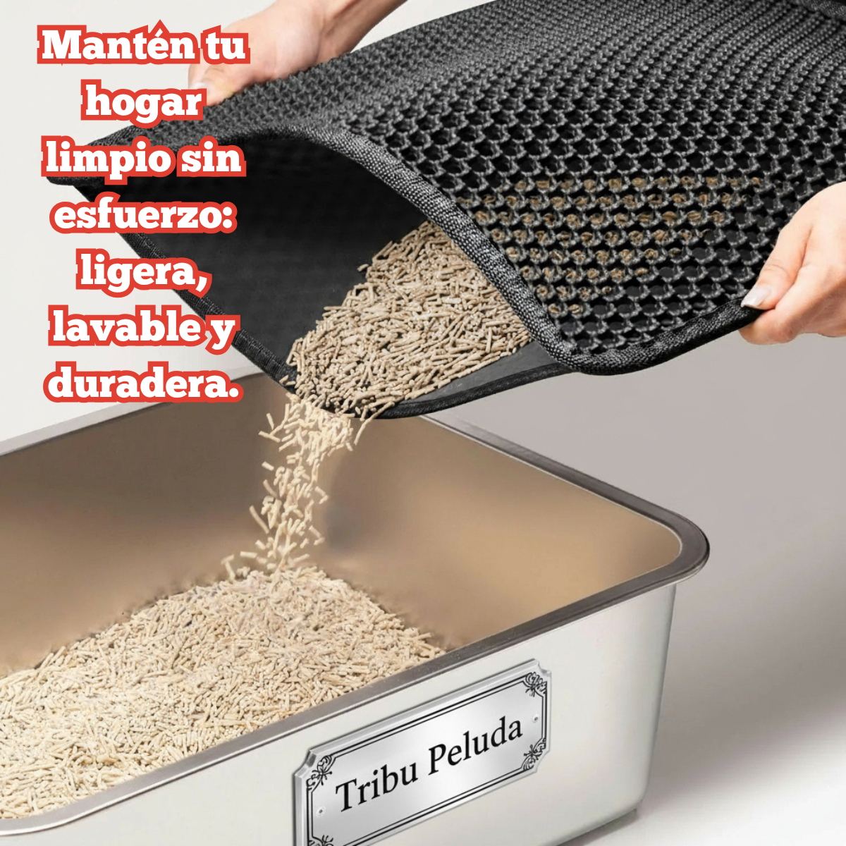 Alfombra Atrapa Arena para Gatos – Limpieza, Comodidad y Orden en tu Hogar