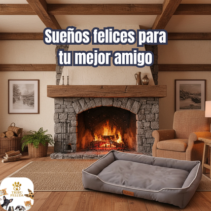 Cama Cuadrada para Perros y Gatos | Suave, Antideslizante y Resistente al Agua – Tribu Peluda