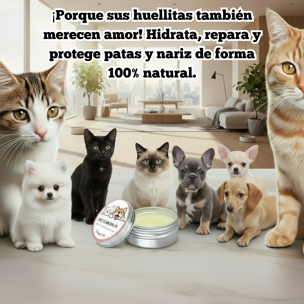 Bálsamo Hidratante para Patas y Nariz de Perros y Gatos | Protector Natural – Tribu Peluda