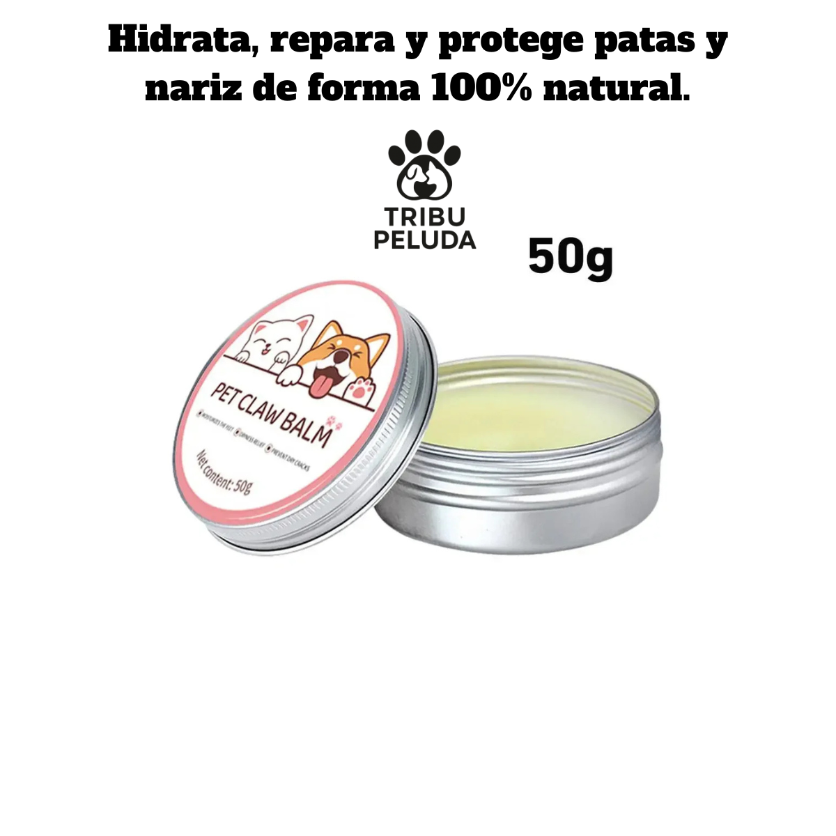 Bálsamo Hidratante para Patas y Nariz de Perros y Gatos | Protector Natural – Tribu Peluda
