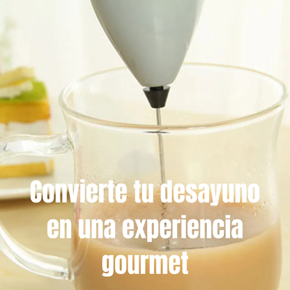 Batidor de Leche Eléctrico Portátil | Espumador de Café y Huevos