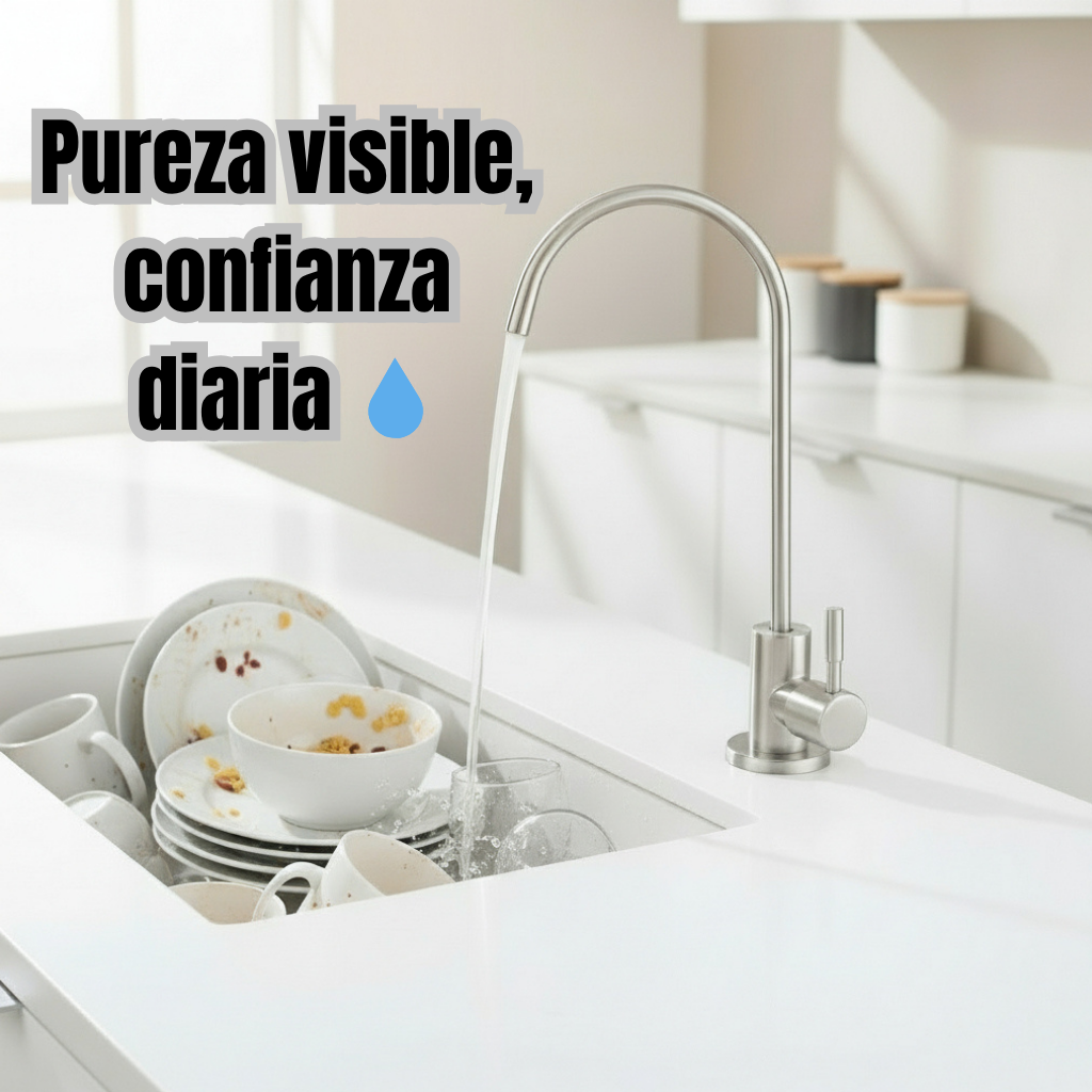 Grifo Purificador de Agua con Filtrado de Plomo | Ideal para Ósmosis Inversa en Cocina