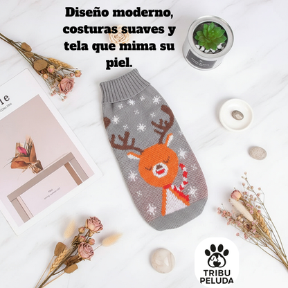 Suéter de Punto Cálido para Perros y Gatos | Ropa de Invierno Suave y Elegante – Tribu Peluda
