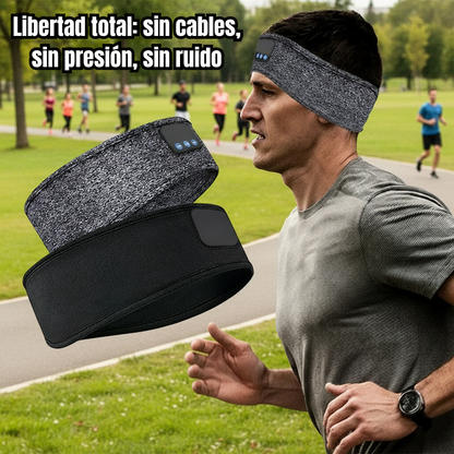 Auriculares Bluetooth con Diadema Elástica | Ideal para Deportes y Sueño