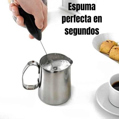 Batidor de Leche Eléctrico Portátil | Espumador de Café y Huevos