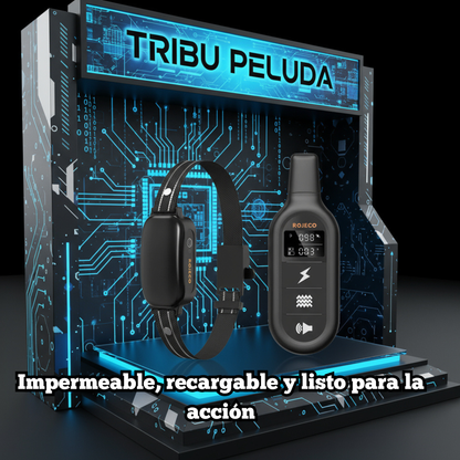 Collar de Adiestramiento Eléctrico para Perros ROJECO PD521 | Control Remoto Digital, Recargable e Impermeable IPX7