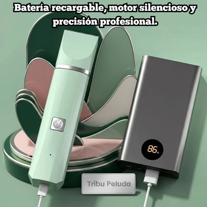 Kit de Cuidado Eléctrico 4 en 1 para Mascotas | Cortapelos, Recortadora y Lima de Uñas para Perros y Gatos