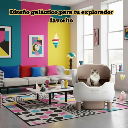 Arenero Inteligente Autolimpiante para Gatos | Control por App, Sin Olores y de Diseño Abierto