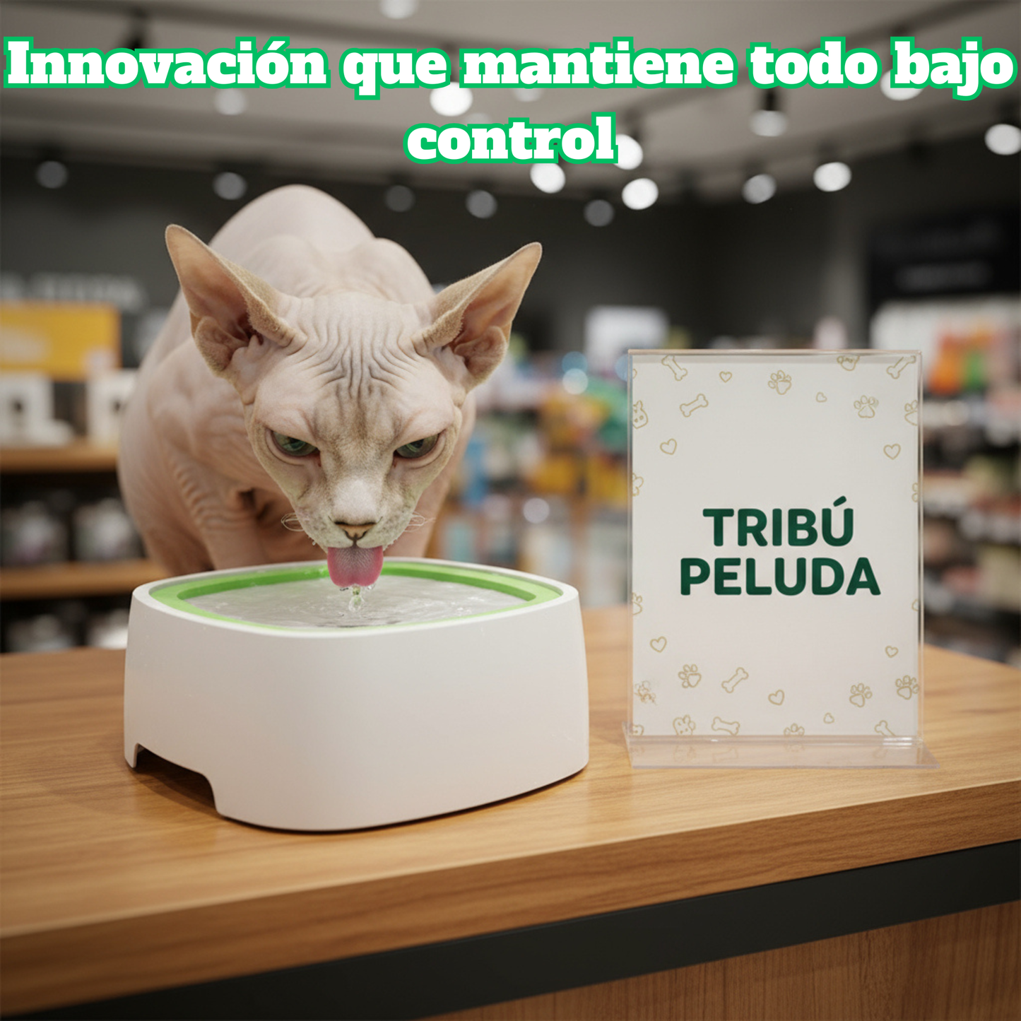 Bebedero Antiderrames para Perros con Diseño Flotante | Cuenco de Agua Limpio, Antideslizante y de Gran Capacidad | Ideal para Hogar y Viajes – Tribu Peluda