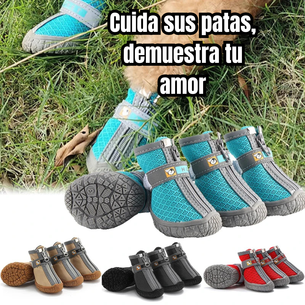 Botas Antideslizantes y Cálidas para Perros | Protección de Patas Impermeable – Tribu Peluda