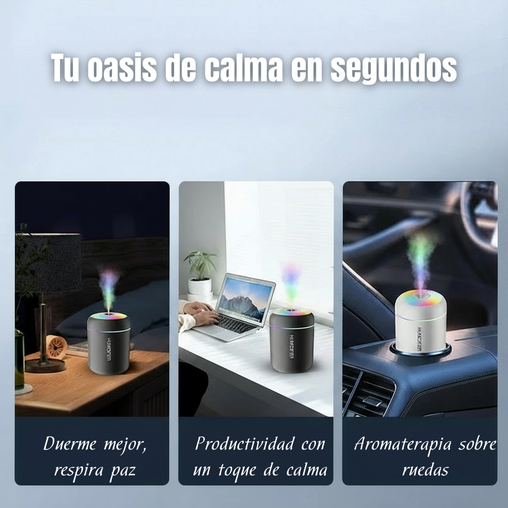 Mini Difusor de Niebla para Aromaterapia | Humidificador USB para Dormitorio y Auto