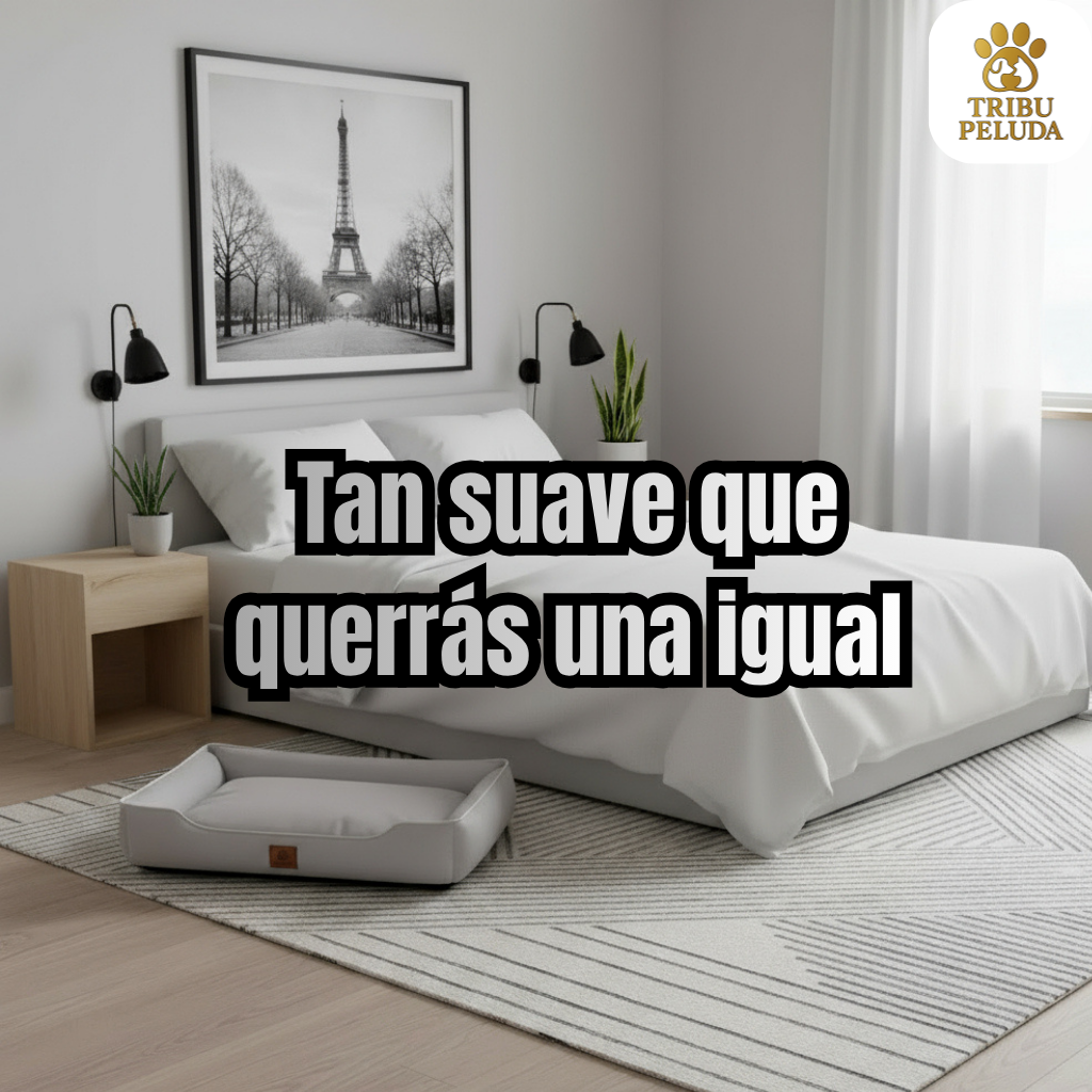 Cama Cuadrada para Perros y Gatos | Suave, Antideslizante y Resistente al Agua – Tribu Peluda