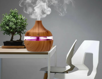 Humidificador Eléctrico 300ML | Difusor de Aromaterapia con Luz LED y Niebla Fría