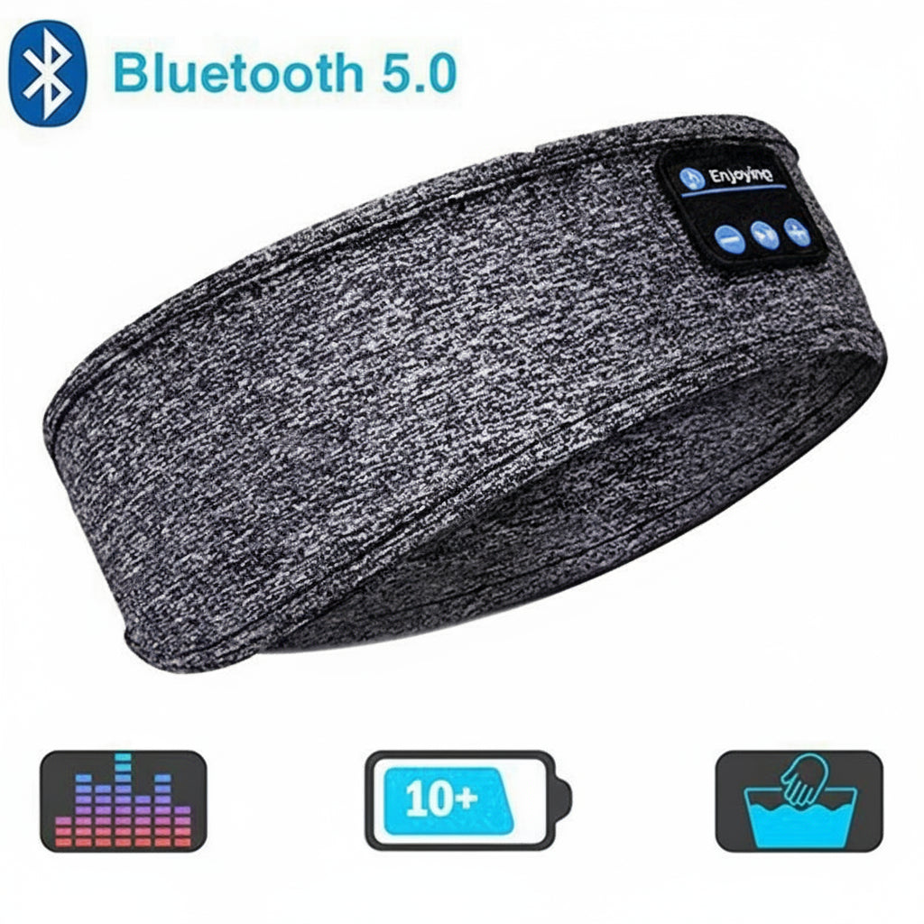 Auriculares Bluetooth con Diadema Elástica | Ideal para Deportes y Sueño