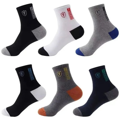 10 Pares Calcetines Deportivos para Hombre | Transpirables, Anti-Olor y Absorbentes de Sudor – Máximo Confort para Baloncesto y Uso Diario