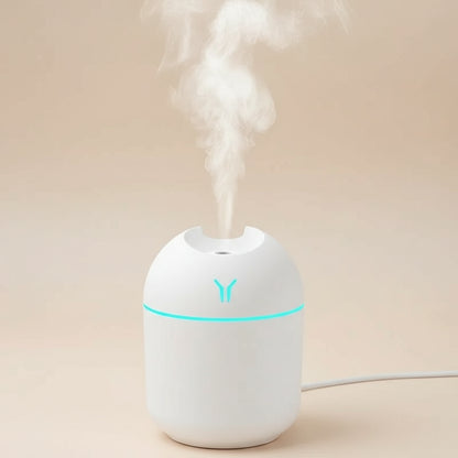 Difusor de Aroma y Humidificador USB 250 ml | Silencioso con Luz LED Multicolor